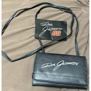 Dale Jarrett #88 Cross Body Wallet, Purse‎ 24" Strap New With Tag Black